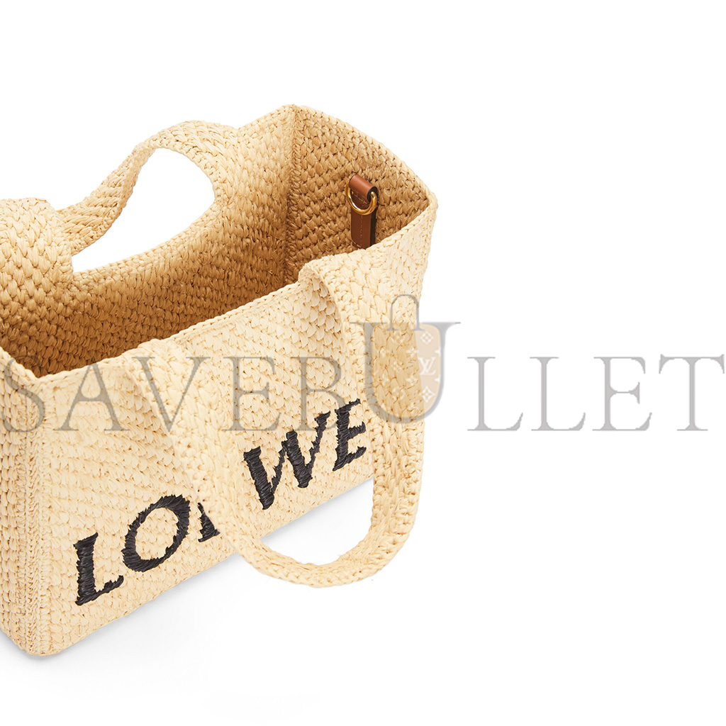 l*ew* small font tote in raffia a685b59x03 (24*19.5*11cm)
